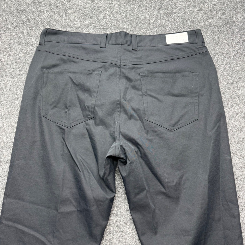 Peter Millar EB66 Performance Pants Mens 35/34 Black 5-Pocket Golf Trousers - Picture 8 of 10